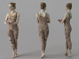 国外中年女性C4D模型 Middle aged women
