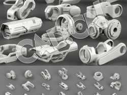 115个硬面机械工具模型合集 Hard Surface KitBash Vol 6