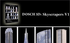 摩天大楼3D模型合集 DOSCH DESIGN – 3D: Skyscrapers V1