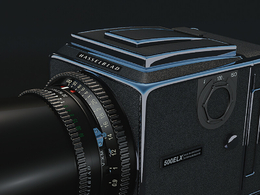 哈苏专业相机C4D模型 Cinema 4D 3D Model Hasselblad Camera Medium Format