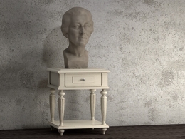 C4D女性雕像 中年妇女雕塑 母亲形象雕塑3d模型 Sculpture