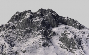 雪山 山峰场景模型 Snow Mountain