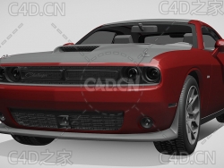 道奇挑战者汽车2017款C4D汽车模型下载
