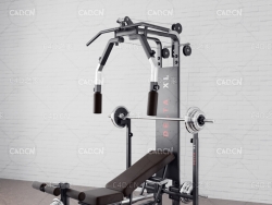 C4D健身房多功能史密斯机举重床框式深蹲架卧推架组合健身器材Delta xl