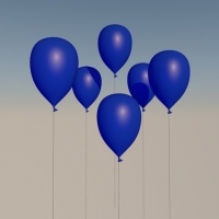气球C4D模型 Balloon