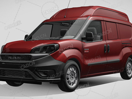 道奇RAM高顶货物运输车大型MPV商务车promaster2019款C4D汽车模型下载