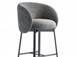 弗里杰里奥拥抱高脚吧椅3D模型素材下载Hug High Bar Stool by Frigerio