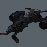 科幻宇宙飞船C4D模型 C4D Scifi Spaceship