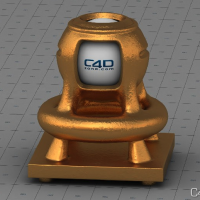 C4D VRAY材质：foglio oro