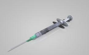 医院医疗器械：注射器C4D模型 Syringe