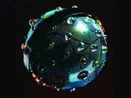 C4D实用工程第512季：科幻原子能量圆球C4D模型C4D工程C4D Project[Cinema4D - Octane]