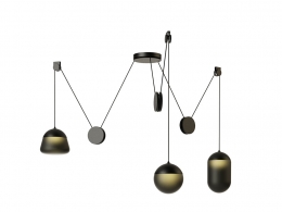 布罗基斯品牌行星吊灯PC12363D模型素材下载Planets Pendant Lamp PC1236 by Brokis