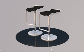 酒吧椅模型