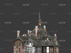 破旧的庄园城堡建筑 Old Manor