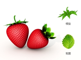 草莓C4D模型 Strawberry