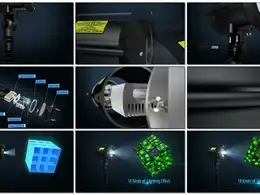 18种模式的圣诞镭射灯3D动画