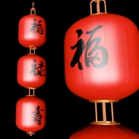 福禄寿红灯笼3D模型