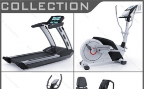 跑步机3D模型 TurboSquid: treadmill 3d model