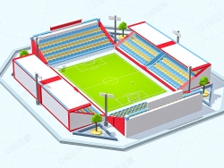 低面多边形体育场 Stadium