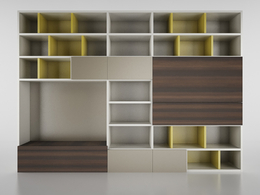 方格书柜C4D模型 Bookcase