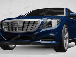 梅赛德斯奔驰s400混合动力新能源汽车2013款C4D汽车模型下载