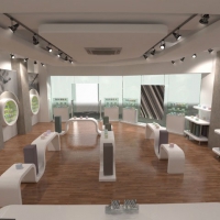 化妆品店C4D模型 Cosmetics store 3D model