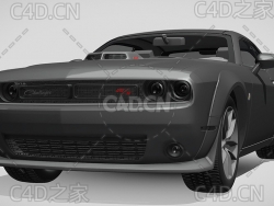 道奇挑战者宽体汽车2017款C4D汽车模型下载