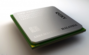 AMD处理器芯片C4D模型