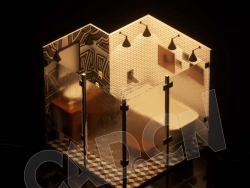 C4D OCTANE浴室渲染模型