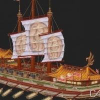 大型仿古游船模型 Ship