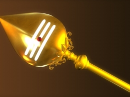 印度佛教法杖C4D模型 Vel Tamil god Weapon 3d Model