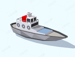 低面多边形船 Boat