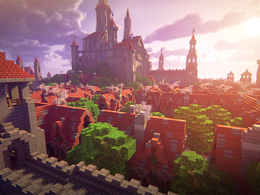 MC我的世界像素模型：城堡C4D模型