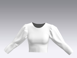 c4d模型女性衣服上衣Sleeves-28