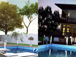 C4D for VARY 别墅渲染模型 Villa