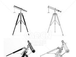 望远镜C4D模型