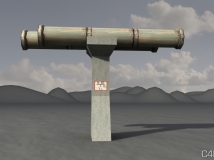 铺设天燃气管道3D模型 pipe gas long