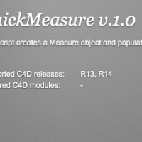 C4D测量插件 QuickMeasure v.1.0（R13/ R14）