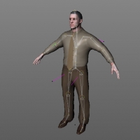 国外男人C4D模型（带绑定） Man 02 c02 rig