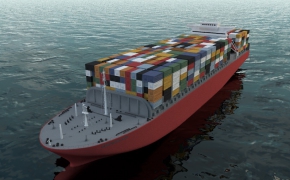 集装箱货轮C4D模型Container ship model