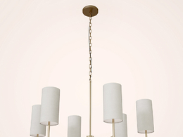 筒状吊灯C4D模型 Tigermoth Stem Chandelier