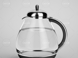 不锈钢烧水壶电热水壶C4D模型 electric kettle