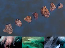 太空梦幻星云背景+行星陨石3D模型素材包C4D/Blender/FBX格式6K Space Textures + 3D Asteroid Models