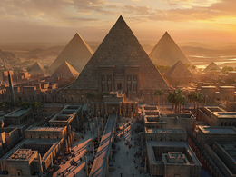 埃及金字塔3D模型 Kitbash3D – Egypt (Maya/MAX/FBX/OBJ)