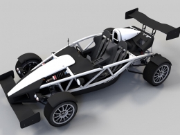 赛car 跑车C4D模型 racing 3d model