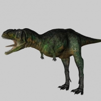 恐龙C4D模型：奥卡龙 Aucasaurus