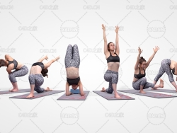 健身练瑜伽的女孩 Human Engine - Yoga