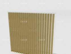 C4D百叶窗窗帘模型 Curtain 3D Model-7