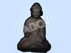 C4D佛像大佛石像雕塑模型 Buddha statue