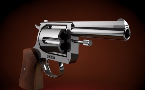 左轮手枪C4D模型 The revolver 3D model